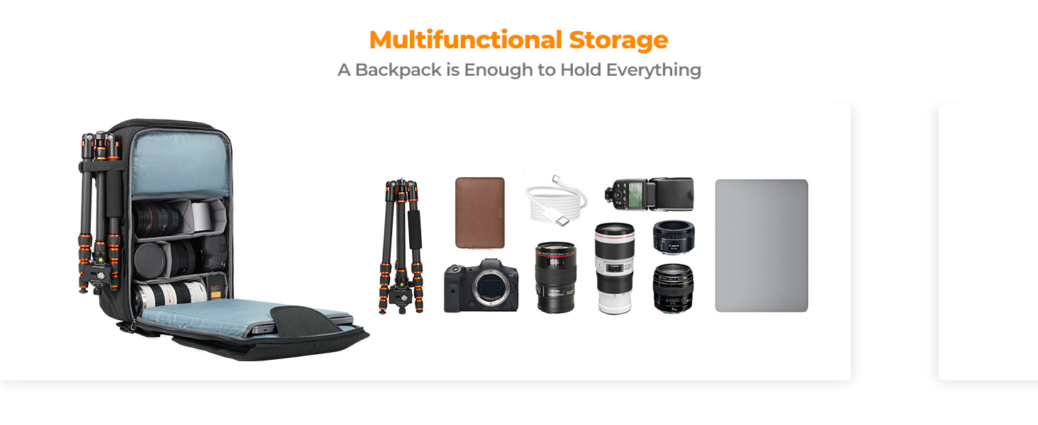 K&F Concept 22L Camera Case for Photographers Large