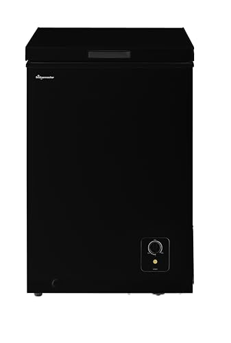 Fridgemaster MCF96EB 95L Chester Freezer 4 Star Freezer Rating - 47.9D x 54.6W x 85.4H cm Black - E Rated            [Energy Class E]