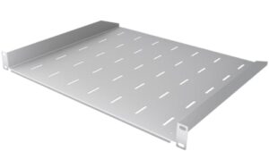 Stalflex Server Rack Shelf Eco 19 inch 1U 400mm - Server Rack Made of Steel - Universal Vented Rack Mount Cantilever Tray - compatible with Rack Network Cabinet and Rack Rails