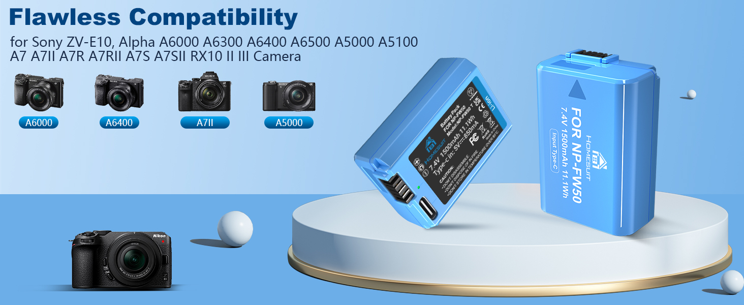 NP-FW50 Replacement Battery