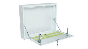 Stalflex CCTV Cabinet 19 inch 2U 130mm - Network Cabinet Made of Heavy Duty Metal - computer & server racks - Wall Mount Rack with Lockable Enclosure