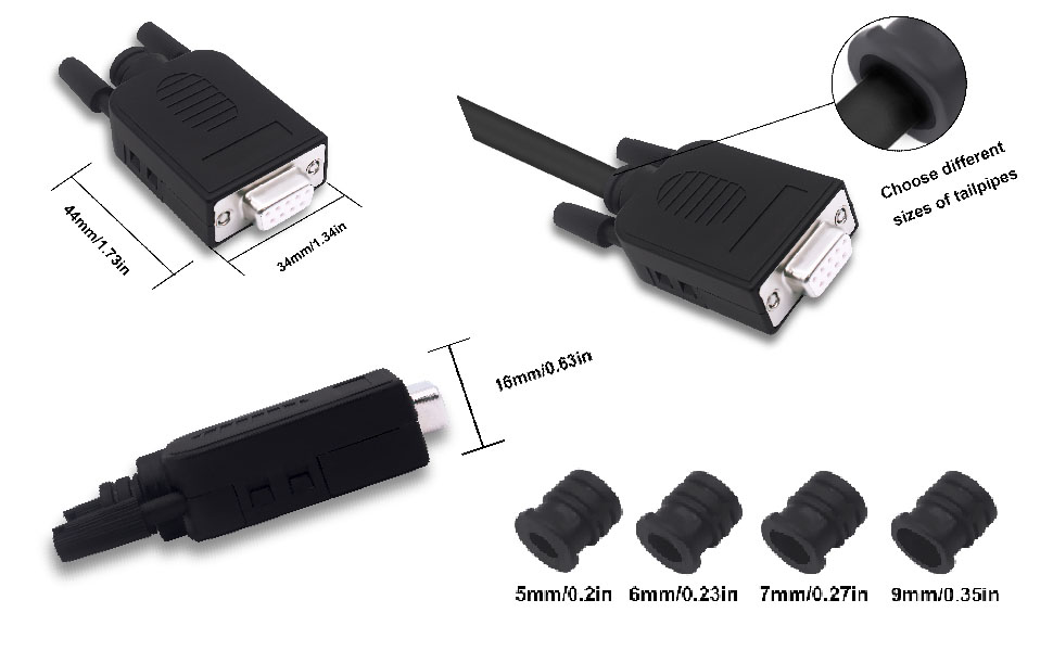 DB9 Solderless Connector -Female