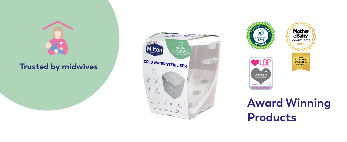 cold water steriliser unit, milton steriliser, steriliser for babies