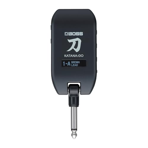 BOSS KATANA:GO | Personal Headphone Amplifier for Guitar & Bass | Ready-To-Play Sounds from Stage-Class Katana Amps | Advanced Spatial Technology | Edit Tones & Stream Backing Music via Bluetooth