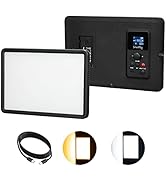 SMALLRIG RGB Video Light, 360° Full Color 15 Light Scenes 2500-8500K Dimmable, Built-in 4000mAh R...