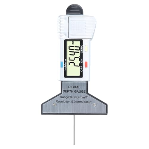 Digital tire tread depth meter-tread depth detector-Digital Tire Depth Gauge LCD Display-Digital 0.25.4mm Range Wear Checker 0.01mm Resolution for cars