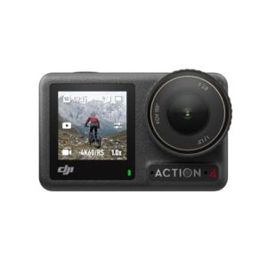 DJI Osmo Action 4 Essential Combo - 4K/120fps Waterproof Action Camera with a 1/1.3-Inch Sensor