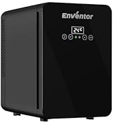 Enventor Mini Fridge 4 Litre, 6 Can Mini Fridges for Bedrooms, AC+12V DC Power Cooler & Warmer, P...