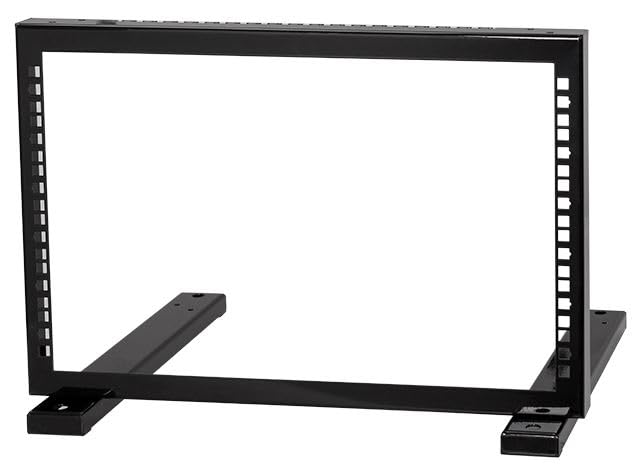Stalflex Server Rack 6U - Open Frame Network Rack Made of Heavy Duty Metal - Server Cabinet with Reinforced Beam for Network and Server Equipme
