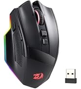 Redragon M693 Wireless Bluetooth Gaming Mouse, 8000 DPI Wired/Wireless Gamer Mouse w/ 3-Mode Conn...