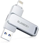 BLANBOK+ MFI Certified Memory Stick 128G USB Flash Drive for iPhone USB Stick USB Memory Sticks P...