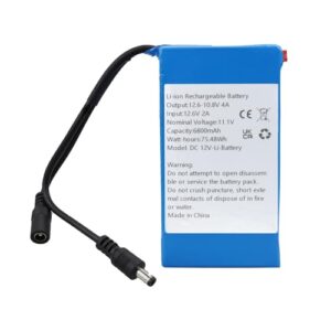 MXJFYY 5200/6800mAh DC12V Rechargeable Lithium-ion Battery Pack for MP3 Players