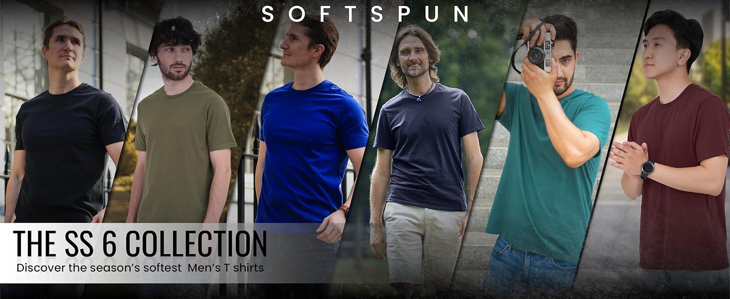 Softspun-Tshirts for Men UK Cotton Tshirts Crew Tshirts