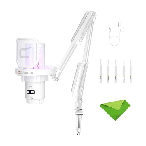 comica EJoy Uni (A)-White USB Microphone for Computer and Smartphone