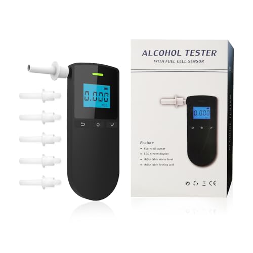 WeiguoIOT Breathalyser Alcohol Tester Breathalyzer Alcohol Detector Breathalysers LCD Display for Personal & Professional Use