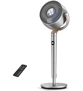Dreo Smart Pedestal Fan with Remote, PolyFan 513S, 43'' Quiet Standing Fan for Home Bedroom, 120°...
