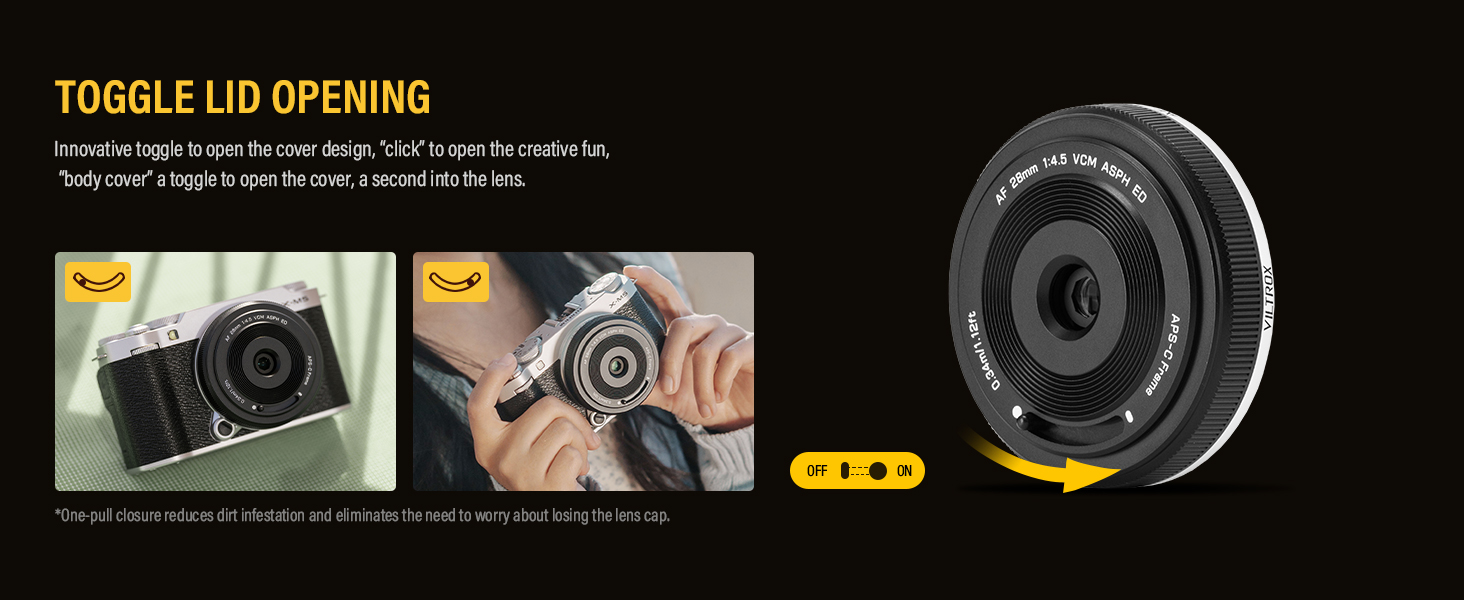 VILTROX 28mm F4.5 XF Autofocus Lenses for Fuji X Mount Camera Lenses