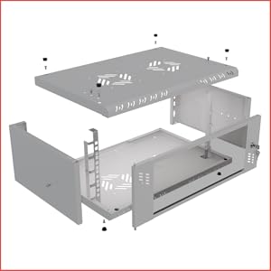 pc wall mount 4u rack case