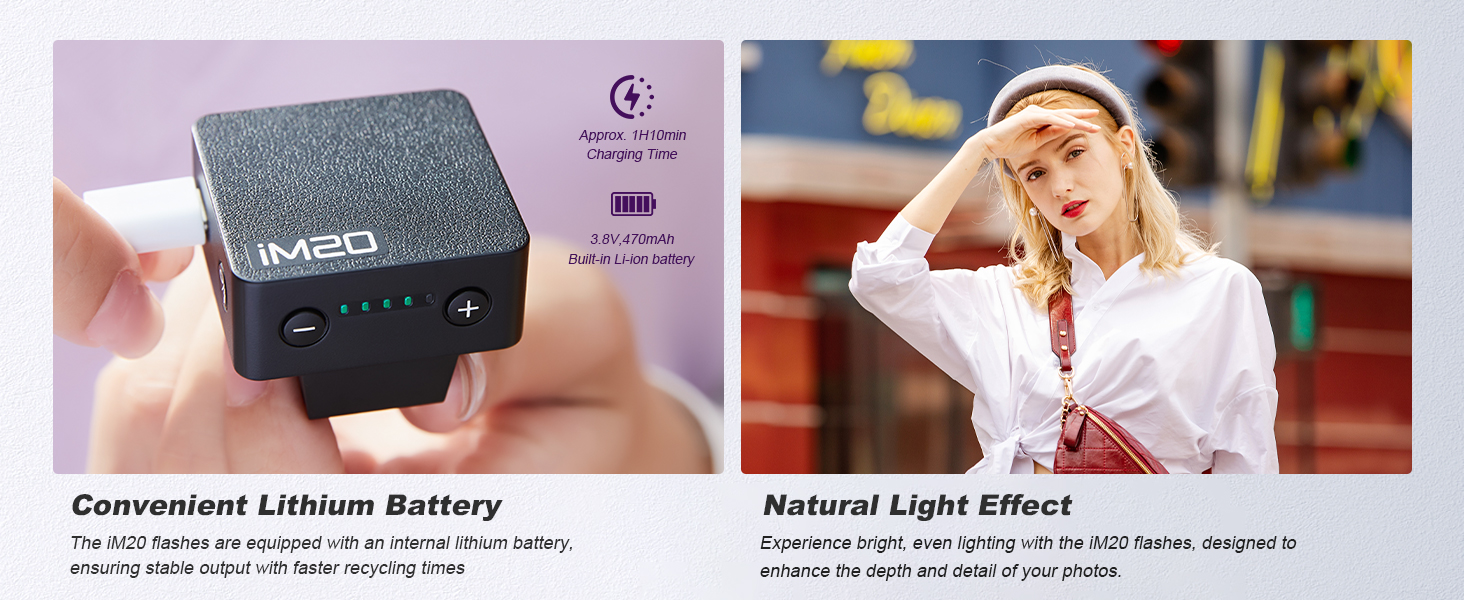 GODOX iM20 Camera Flash Mini Camera Flash, 6000K±200K Godox im20 Mini Flash