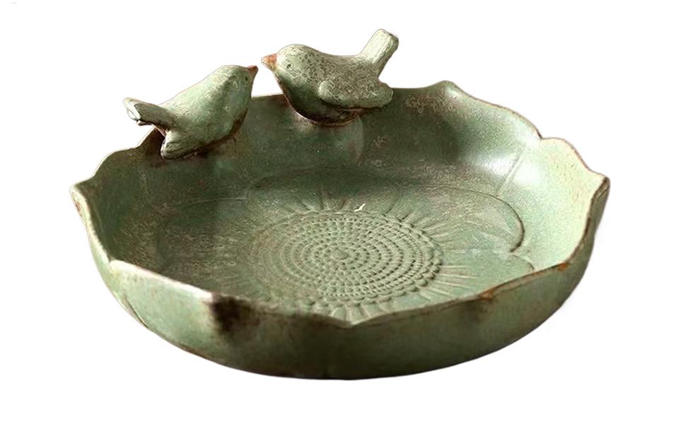 Ceramic Bird Bath Bowl