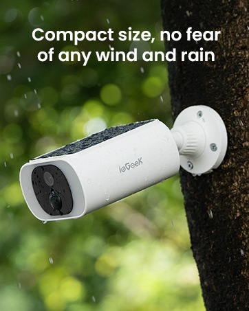 ieGeek 2K Solar Security Camera Outdoor Wireless with Color Night Vision, Battery CCTV Camera Sys...