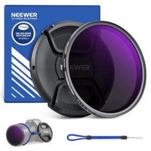 Neewer 77mm ND2-400 (1-9 Stops) Variable ND Filter with Lens Cap