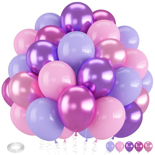 Pink and Purple Balloons