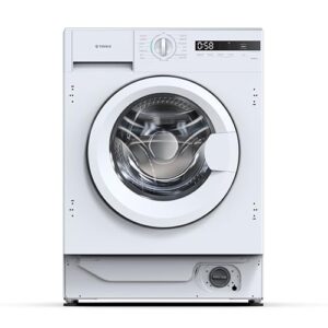 Teknix BITKW814 Integrated 8kg Washing Machine - Built-in with 1400 Spin Speed - Quick Wash - 15 Washing Programs - LED Display