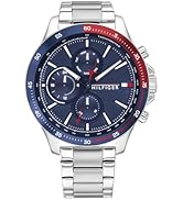 Tommy Hilfiger Multi Dial Quartz Watch for Men with Blue Stainless Steel Bracelet - 1791560