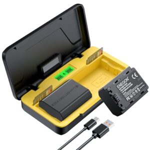 ENEGON NP-FZ100 Battery(2 * 3000 mAh) and 20W Fast Charger Set for Sony A7iii