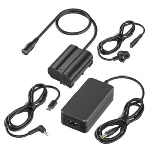 Mspalocell ENEL15 Dummy Battery Kit AC Power Supply Adapter with Battery Connector for Nikon D7500 D7000 D7200 D7100 D780 D750 D610 D600 D500 D810 D810A D800E D850 D800 Z5 Z6 Z7 Z6II Z7II Cameras