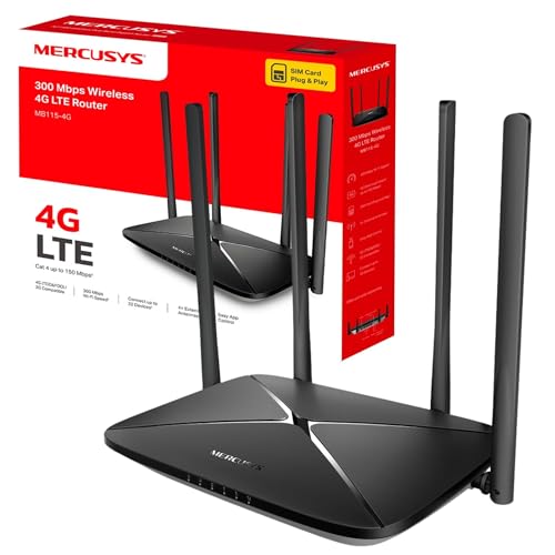 MERCUSYS MB115-4G 300 Mbps 4G Router With Sim Slot