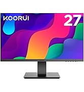 KOORUI 24 Inch Monitor, Build-in Speakers, PC Monitor IPS FHD 1080p, HDMI 1.4 (100Hz), VESA 75 x ...