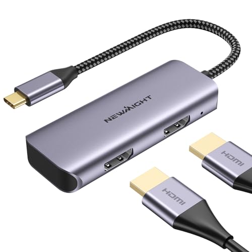 USB C to Dual HDMI Adapter