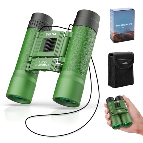 12x25 Binoculars for Adults High Power - OPAITA Compact Small Binoculars for Kids with Large View for Bird Watching Stargazing Hunting Cruise Ship Travel Hiking Opera