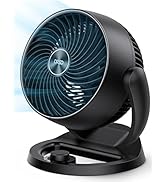 Dreo 43 Inch Smart Pedestal Fan for Bedroom, 25dB Silent Standing Fan with Remote, 120°+105° Osci...