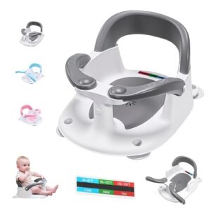 babove Baby Bath seat for Babies 6 Months & up with Thermometer Sticker