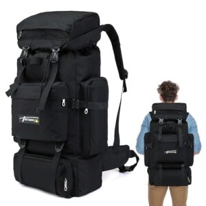 70L Hiking Backpack Large Rucksack for Men Women Waterproof Durable 70 Litre Camping Backpack Water Resistant Daypack Rucksack for Camping Cycling Climbing Walking Mountaineer Outdoor Sports