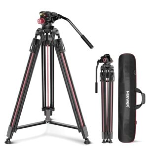 Neewer 79"/2m Video Camera Tripod with Fluid Head