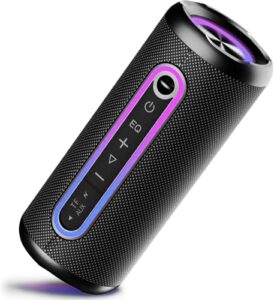 TIMU Portable Bluetooth Speaker Powerful 30W Wireless Speaker with 3 EQ Modes IPX7 Waterproof Bluetooth 5.4 TWS Pairing 30H Battery Life with 3 Modes RGB Lights for Outdoor/Party/Beach/Travel/Gifts