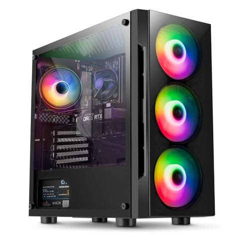 Gaming PC with Intel Core i5 3.90 GHz | 16GB DDR3 | 1TB + 256GB SSD | NVIDIA GT 1030 Graphics | RGB | WiFi 600 and Bluetooth 5 | Windows 11 Pro | Multimedia Compute
