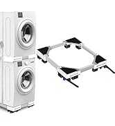 NIUXX Universal Slim Stacking Kit for Washer and Dryer, Adjustable Stacking Frame Kit for Washing...