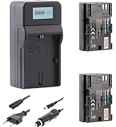 Blumax Battery Compatible with Canon LP-E6NH (2400mAh) with USB Type-C Charging Port - NTC Sensor & V1 Walk...