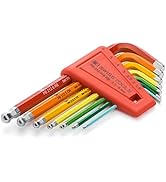 PB Swiss Tools Hexagon Socket Set PB 212.H-6 RB | 100% Swiss Made | 7-Piece RainBow Angle