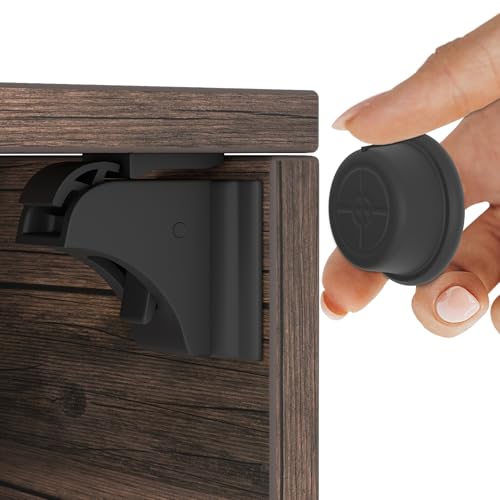 20 Locks & 4 Keys – Magnetic Cupboard Locks – Child Safety Locks for Cabinets