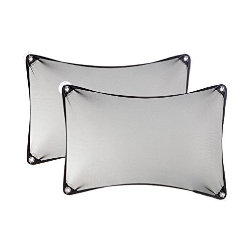 Dreambaby Stretch-To-Fit Adjustable Car Shade (33 x 46cm up to 46 x 69cm) Black (2 Pack)