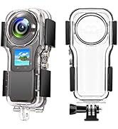 iEago RC Invisible Waterproof Case for Insta360 X4, 50M / 164FT Dive Case Dive Housing Underwater...