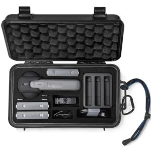 LEKUFEE Portable Waterproof Hard Case Compatible with Insta360 X4/Insta360 X3/Insta360 ONE X2 Action Camera and Accessories(Case Only)