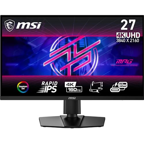 MSI MPG 274URF QD 27 Inch UHD Gaming Monitor - 3840 x 2160 Rapid IPS Panel