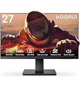 KOORUI Gaming Monitor 24E4-24 inch Full HD Computer Monitor, (1920x1080P, 165Hz, 1ms MPRT, VA pan...